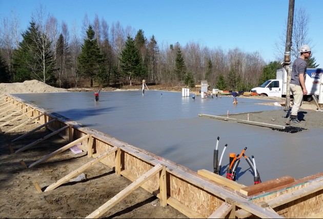 Fondation Dalle sur sol Estrie - McClure Construction